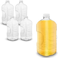 Buidéal sú PET soiléir 64oz le caipín frith-tampála