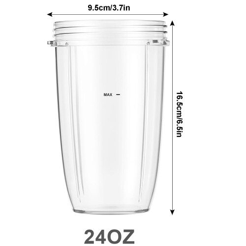 Κύπελλα μπλέντερ 24oz για NutriBullet 600W/900W (Συσκευασία 2 τεμαχίων) 2