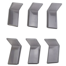 6Pcs Rear Tail Light Cover Brake Lamp Trim Cover Decoration Smoked Black for Mustang 2024-2026