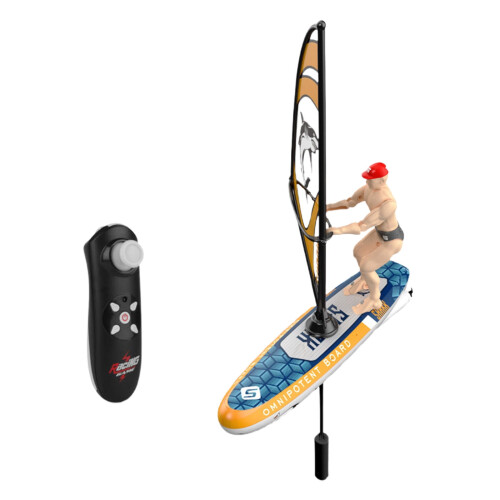 Barco à vela de corrida RC com luzes LED à prova d'água (1 peça)