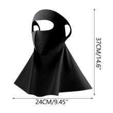 Volledig gezichtsmasker met nekbescherming UPF50+ zonbescherming 14,6 inch
