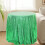 Nappe ronde à sequins vert menthe 119 cm 6