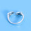 Anello doppio a forma di delfino regolabile in argento e rame (2 pezzi) 4