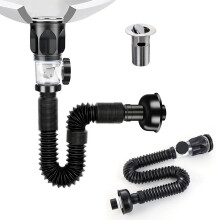 Kit de siphon en P pour lavabo de salle de bain et cuisine 1-1/4" 1-1/2"