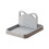 Support pliable pour couvercle de casserole et repose-cuillère gris 1