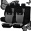 Schmetterlings-Polyester-Autositzbezug-Set, 4er-Pack, Mintgrau 1