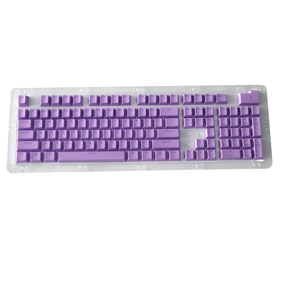 Keycap Set For Mechanical Keyboard 104 Keys Light/Purple 975221100733