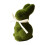 Osterdeko mit beflocktem Hasen – Flauschige Hasenfigur mit 1