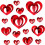 Decorazioni a forma di cuore da appendere per San Valentino (16 pezzi) 5