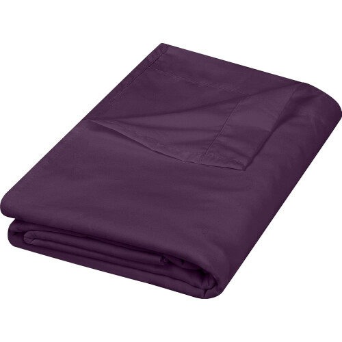 Drap plat violet pour lit simple, 1 paquet, en microfibre brossée