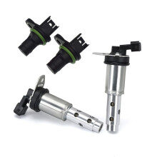 4pcs 11367516293 13627525014 Camshaft Position Sensor & Timing Solenoid for N51 N52 N53 N54 11367585425 13627558518