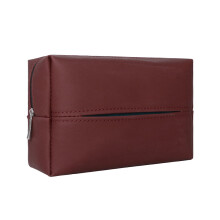 Car tissue box holder nappa leather with strap