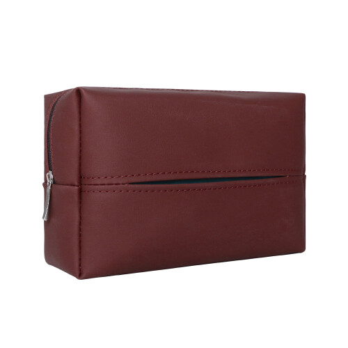 Car tissue box holder nappa leather with strap
