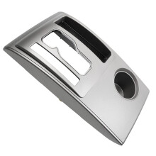58822-AD010 Center Console Shifter Bezel Gear Shift Panel Cover Cup Holder Trim for Tacoma 2005-2015 Silver