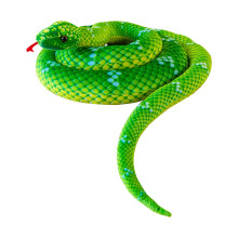 Peluche de serpiente realista, boa constrictor, 20 cm