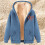 Damen-Kapuzenpullover mit Fleecefutter und Taschen 2