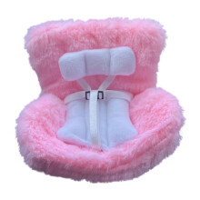 Doll Car Seat for 17cm Dolls with Air Vent Clip White