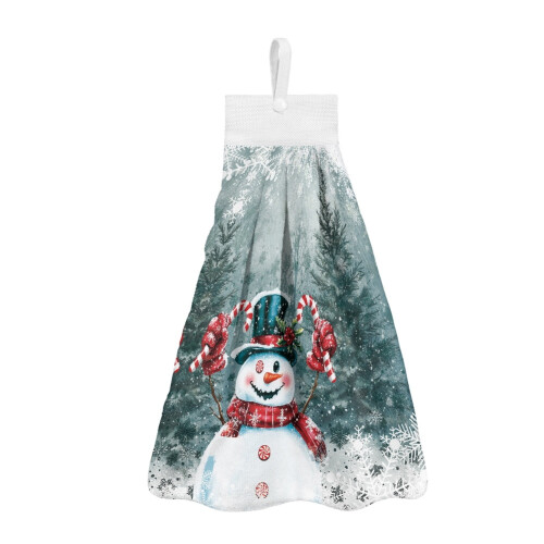 Snowman Snowflake Hand Towels Set 3-Pack Breathable