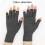 Γάντια συμπίεσης αρθρίτιδας από μπαμπού, αναπνεύσιμα χωρίς δάχτυλα 3