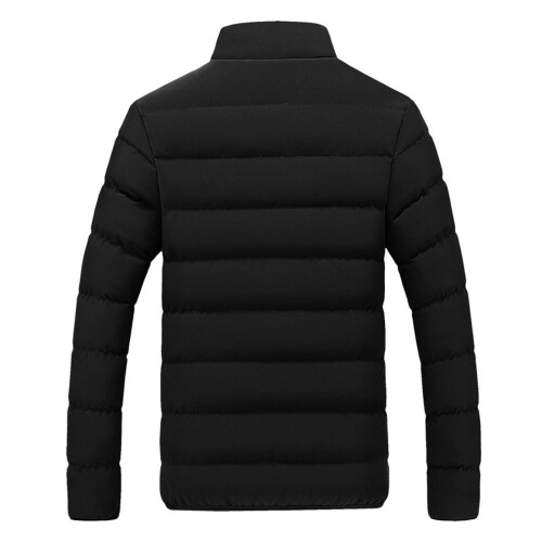 Herre vinterboblefrakke varm dynejakke grå6XL 2