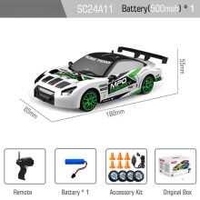 RC Drift Car1: 24 2,4 GHz 4WD Závodní hračka se světlometem