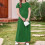 Mädchen Sommerkleid, lässig, einfarbig, A-Linie, Größe 10-12 7