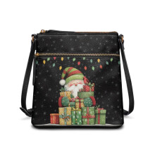 Dámska kabelka cez rameno s kresleným Santa Clausom