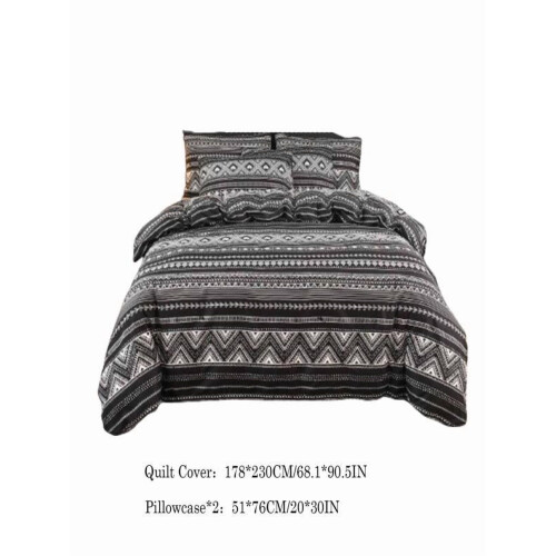 Bohemiskt täckeset polyester twin3-delat geometriskt 2