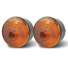 Front Bumper Amber Indicator Light Turn Signal Lamps for 2014-2017 68200291AA 68200290AA