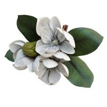 Bouquet de magnolias Real Touch 30 cm
