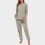 Dam vinterpyjamasset dubbel fleece 2 delar 2