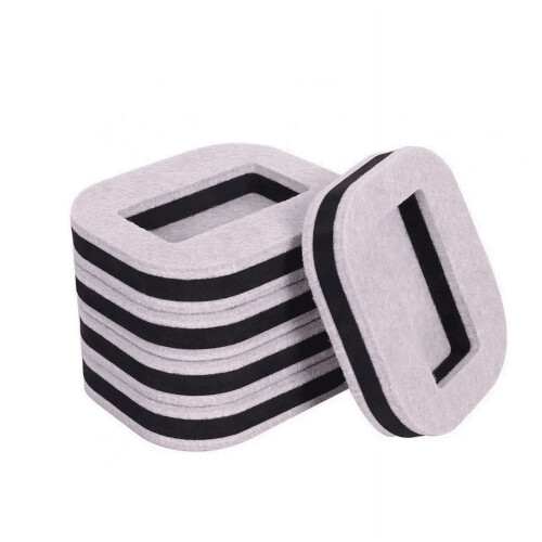 Möbelrollenstopper EVA, 5er-Pack, 8,1 x 7,1 x 1,5 cm 1