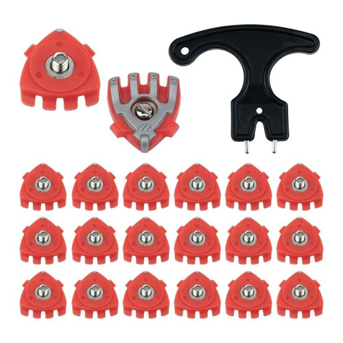 21PCS  Shoe Spikes Replacement with Spanner , Cleats, Anti-Slip  Spikes  Cleats Replacement