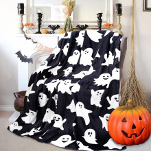 Halloween Themed Fleece Throw Blanket 1 pc