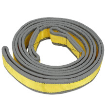 Car Tow Strap High-Strength 8-Ton Yellow-Grey Reflective PP
