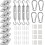 Kit de voile d'ombrage avec fixations en acier inoxydable M6 1