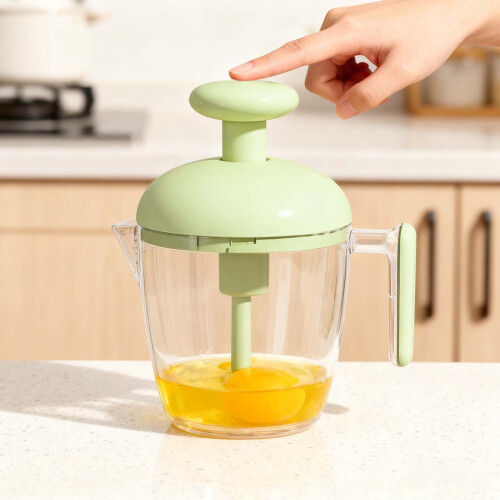 Ergonomisk manuell äggmixer med nätfilter 1 st
