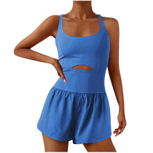 Women's moisture-wicking running romper XL