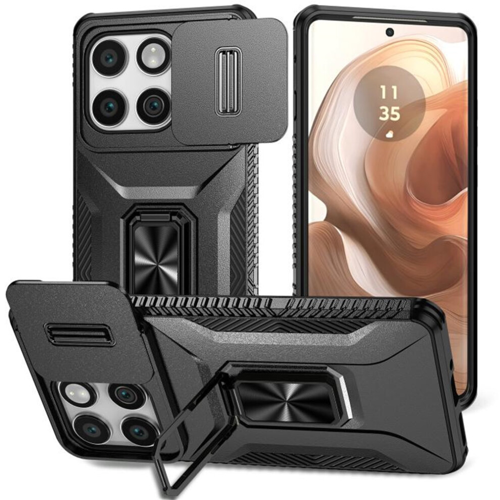 Motorola Edge 5G 2025 Slim Shockproof Hybrid Case Black 9329345675591
