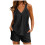 Women's Soft Solid Lounge Set 2 Piece with Pocket 1
