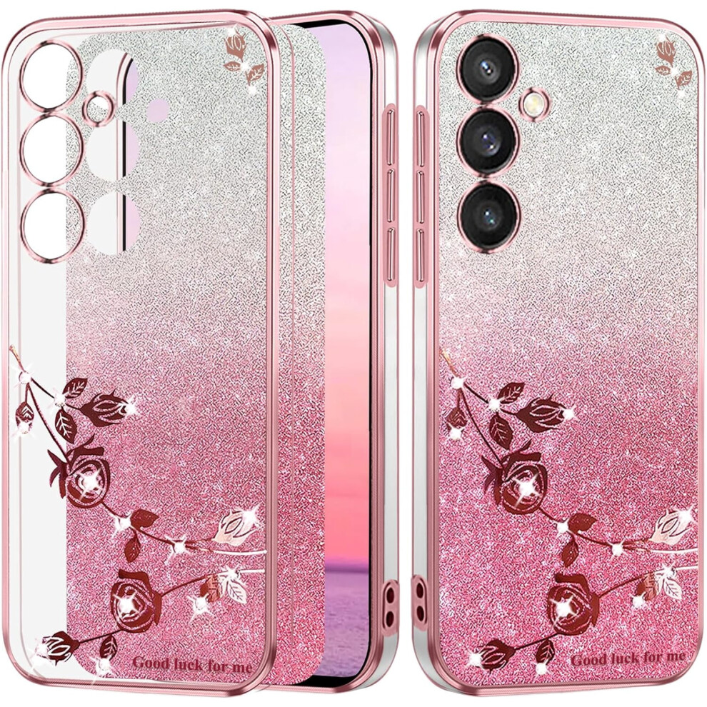 Clear Glitter Soft Phone Case For Samsung A15 5G Â Purple 9329345675805
