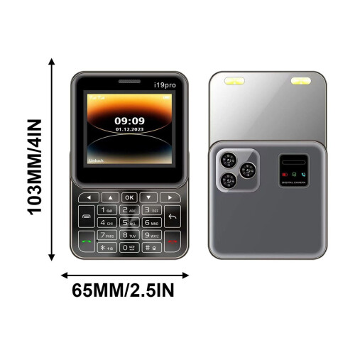 Mini klaptelefoon, 2G simlockvrij, met 2 simkaartsleuven 2