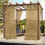 Cortinas impermeáveis para gazebo externo, 51,9 x 72 polegadas, com ilhós. 3