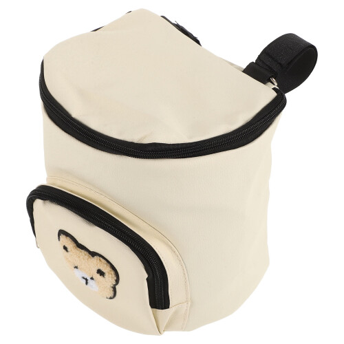 Borsa organizer beige per passeggino con scomparti multipli