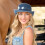 Cappello a secchiello in denim da donna, blu, stile western. 2