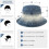 Cappello a secchiello in denim da donna, blu, stile western. 4