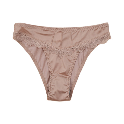 Low Rise Spitzenhöschen Khaki M Nahtlos Unsichtbar 1