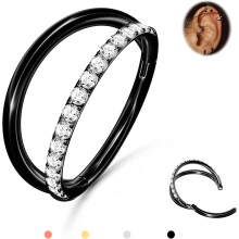 Karika orrkarika 316L rozsdamentes acél 16G/18G/20G CZ