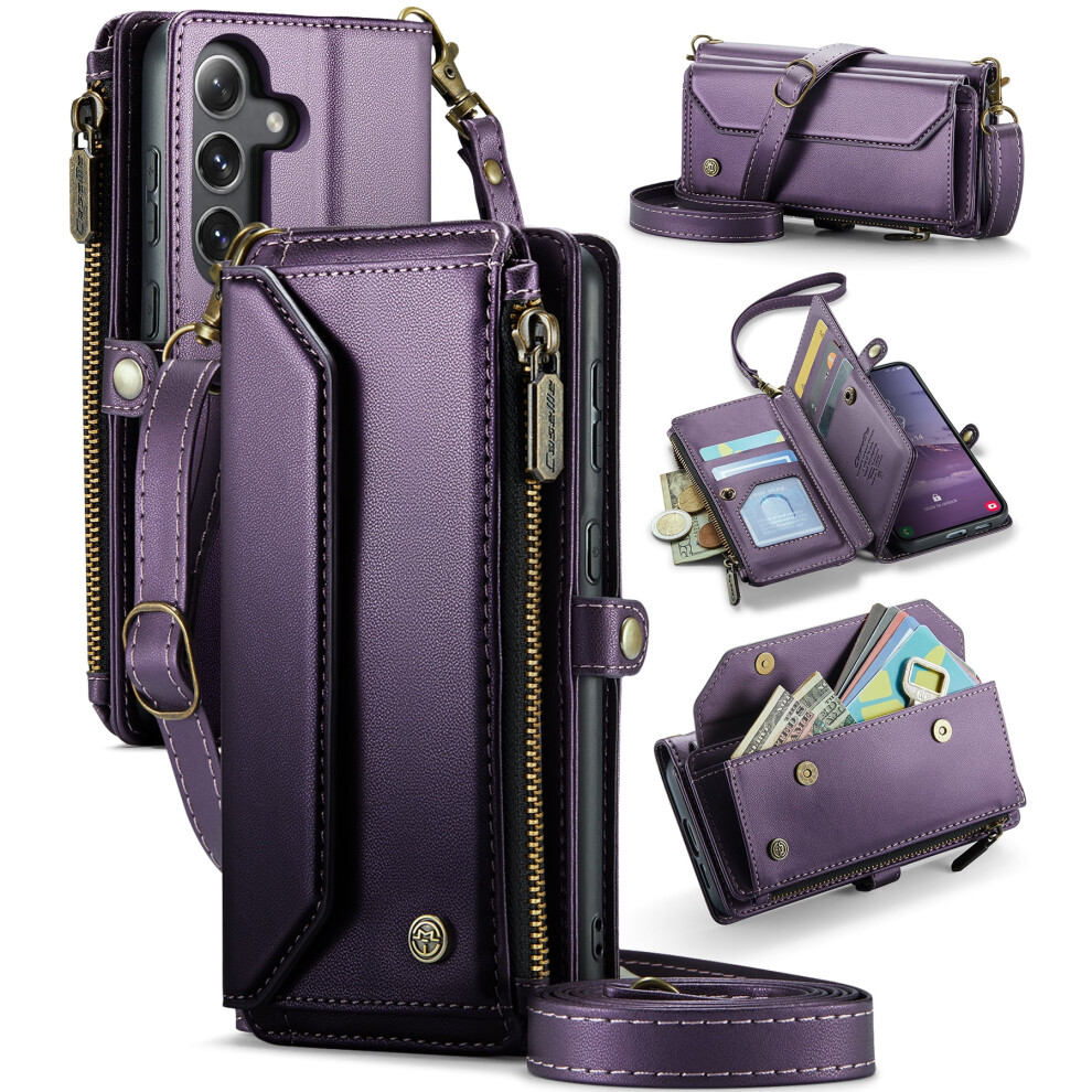 Caseme Leather Wallet Case For Samsung Galaxy S25/S24 6.2 9329345674792