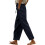Damen-Leinenhose, marineblau, Größe 3XL 1